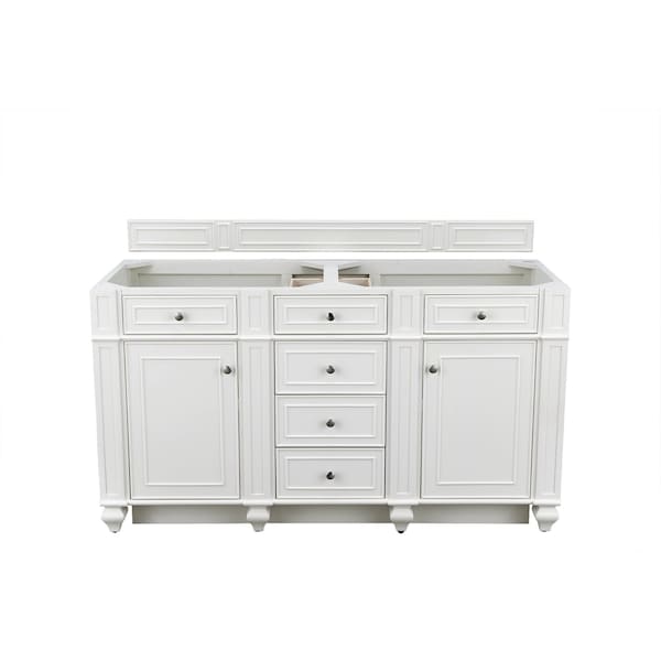 James Martin Vanities Bristol 60in Double Vanity Cabinet, Bright White 157-V60D-M-BW - main